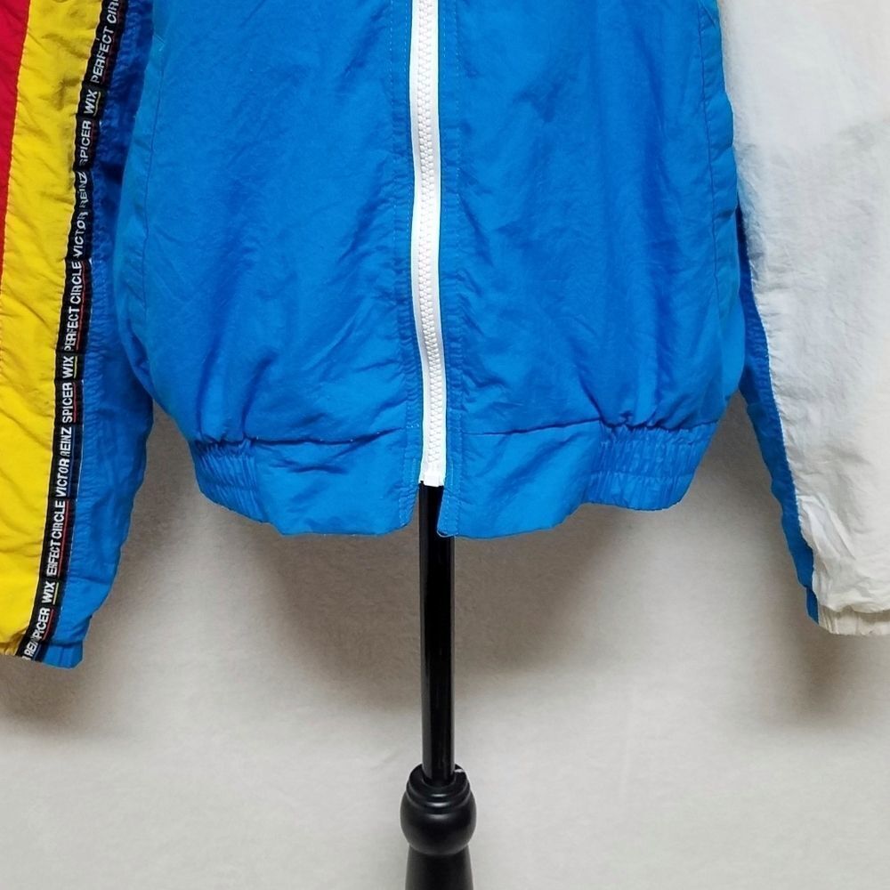 RARE Vintage 80s Swingstar Dodge Motorsports Dana Racing Colorblock Windbreaker - Picture 8 of 16